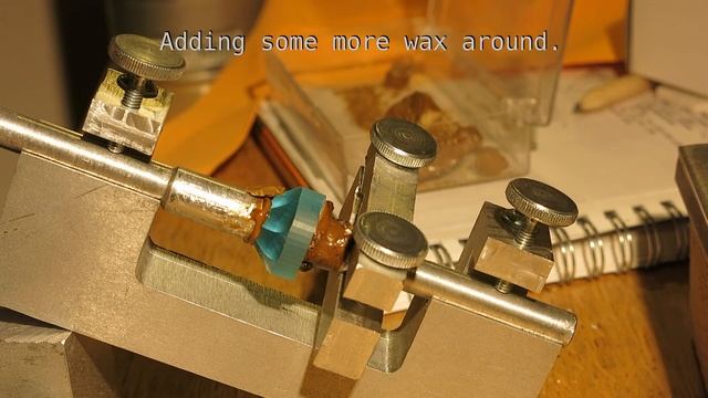 DIY Faceting Part 4 - Faceting A Cubic Zirconia On My Home Made Faceting Machine