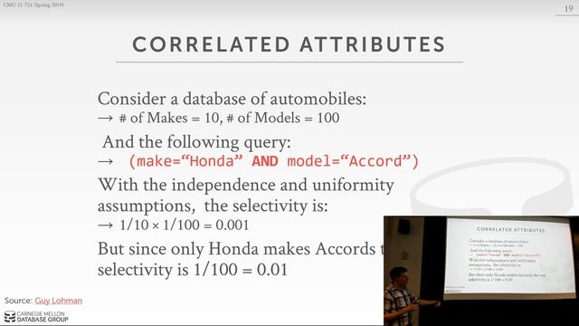 22 - Query Optimizer Cost Models (CMU Databases / Spring 2020) смотреть онлайн