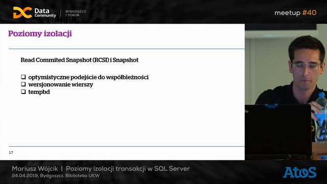 Mariusz Wójcik - Poziomy izolacji w SQL Serwerze i niebezpieczeństwa z nimi związane (meetup 40) смотреть онлайн