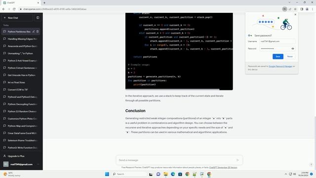 Generate restricted weak integer compositions or partitions of an integer n into k parts in Python смотреть онлайн