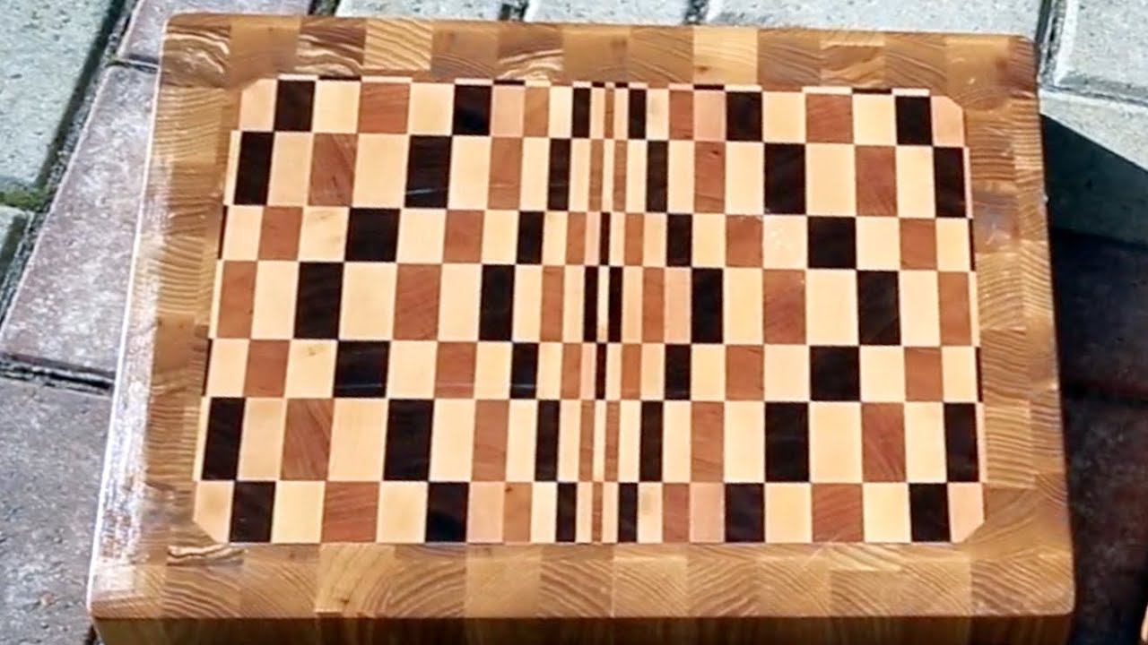 Large inlaid end grain cutting boards смотреть онлайн
