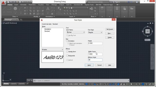 Text Styles AutoCAD 2015 смотреть онлайн