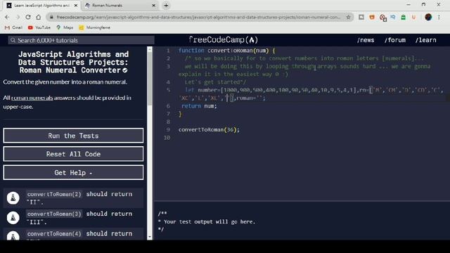 Roman Numeral Converter - Freecodecamp Solution смотреть онлайн