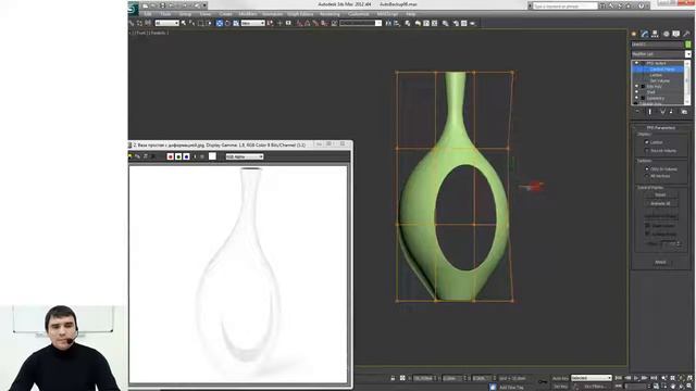 3D Max. 3D моделирование вазы. (Иосиф Четвертаков - Школа 3D дизайна) смотреть онлайн