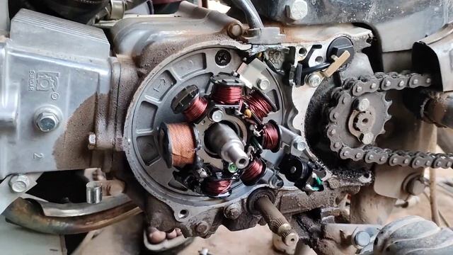 Engine Oil Leakage From  Bike/Honda CD 70 Magnet Seal Leakage In Urdu