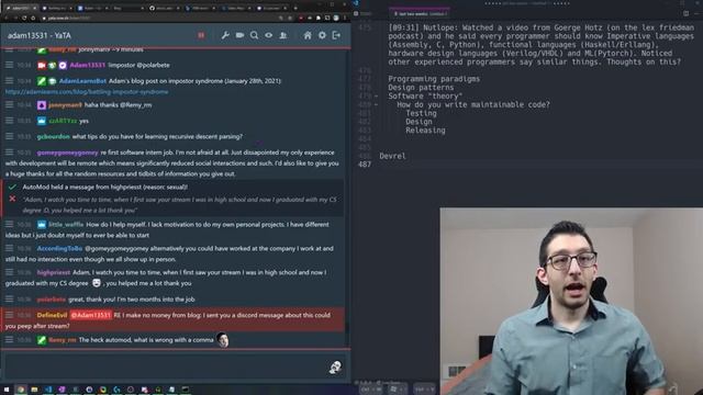 Group mentoring on Twitch #2 (January 30th, 2021) смотреть онлайн