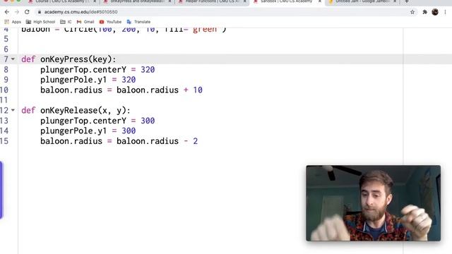 Basic onKeyPress/onKeyRelease Introduction - CMU CS Academy 4.2.1 смотреть онлайн