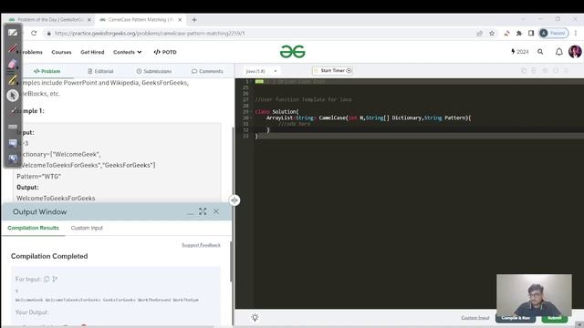 DAY 217 CamelCase Pattern Matching | JAVA | C++ | GFG POTD 29 May | 06ChallengeAkshay смотреть онлайн