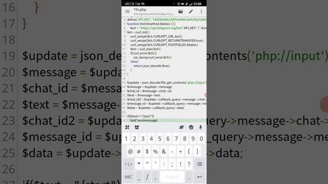 صنع بوت تيلجرام بلغة php | بوت رد تلقائي | (1) telegram bot in php смотреть онлайн