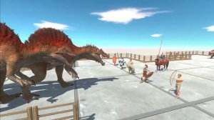 Challenge Carnivore Dinosaurs VS Five Strong Teams - Animal Revolt Battle Simulator