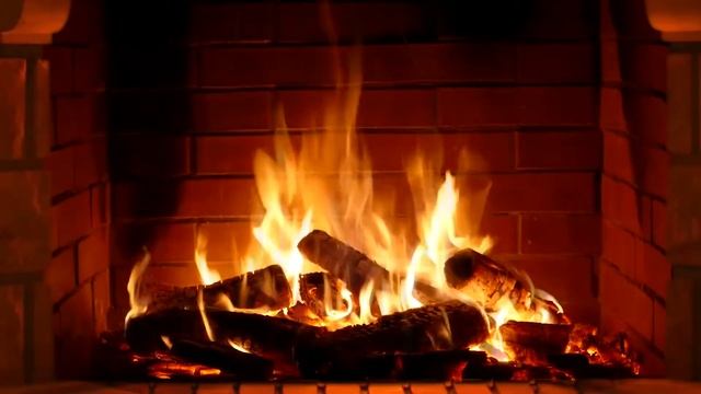 A burning fireplace with crackling wood 10 hours | Горящий камин с потрескиванием дров 10 часов смотреть онлайн