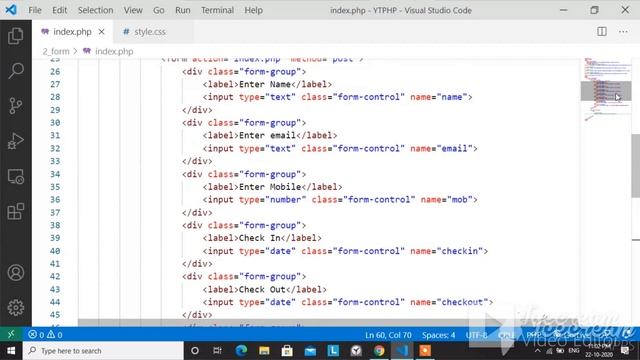PHP Data Sending Form in | HTML | CSS | PHP | BOOTSTRAP | By Using POST METHOD. смотреть онлайн