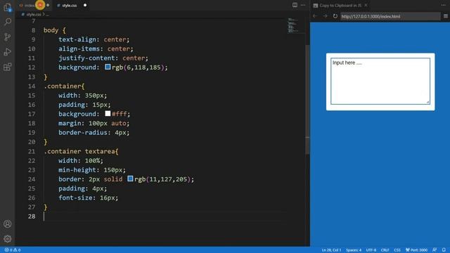 Copy to Clipboard using HTML, CSS & JavaScript | Copying Text to Clipboard смотреть онлайн