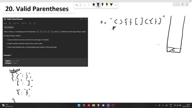 20. Valid Parentheses LeetCode смотреть онлайн