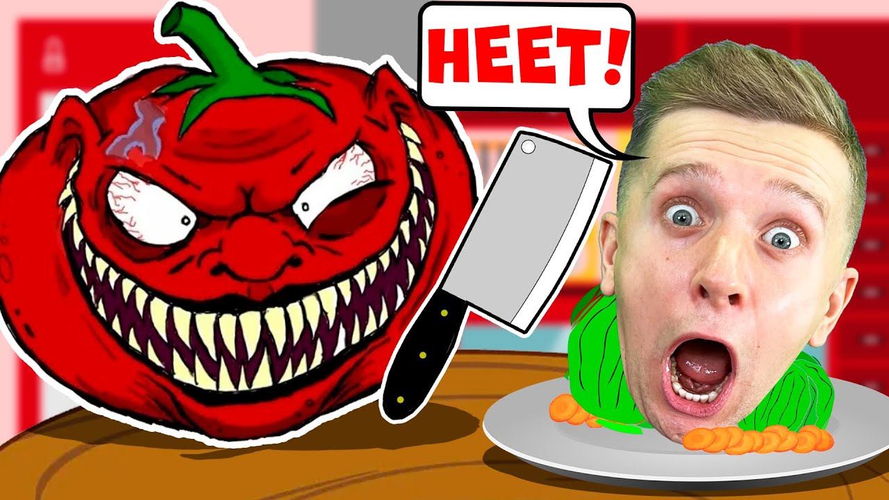 ГОЛОДНЫЙ ПОМИДОР ХОЧЕТ ЖРАТЬ! смотреть онлайн