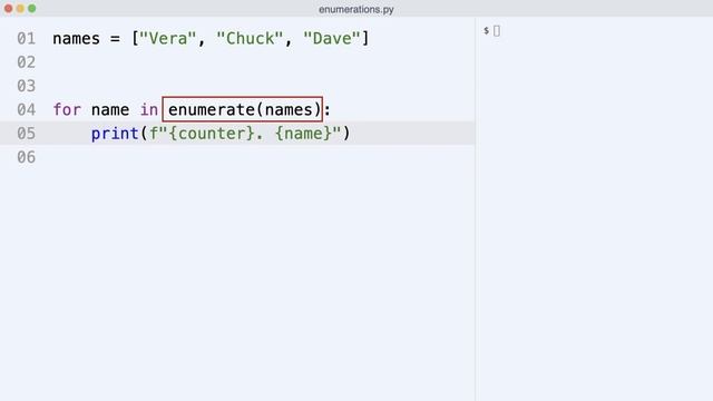 How to ENUMERATE things in Python WITHOUT a loop counter! смотреть онлайн