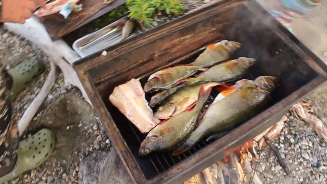 8. Что поймали, то коптим . . . . [ Путешествие на север озера Байкал 2021. ] смотреть онлайн