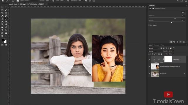 Adjustment Layers | Brightness & Contrast | Class 17 | Photoshop Training смотреть онлайн