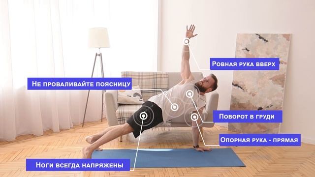 Ротации в планке. Мышцы кора. Техника выполнения. Обучение. Мужские тренировки. смотреть онлайн
