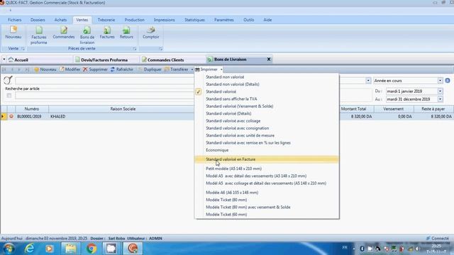 Bon Commands / Bon de Livraison / Factures انشاء كل من смотреть онлайн