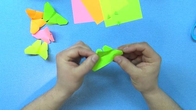Как сделать бабочки из бумаги. Поделки оригами из бумаги своими руками без клея. смотреть онлайн