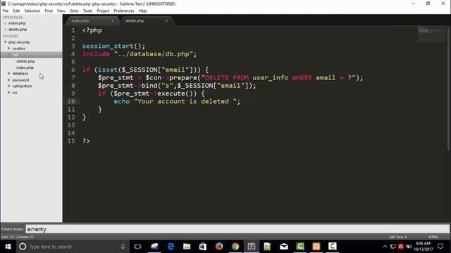 PHP Security | Cross-site Request Forgery 2 | Part 14 смотреть онлайн
