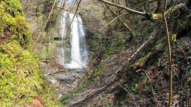 White noise. 8 hours of the soothing sound of a waterfall. смотреть онлайн