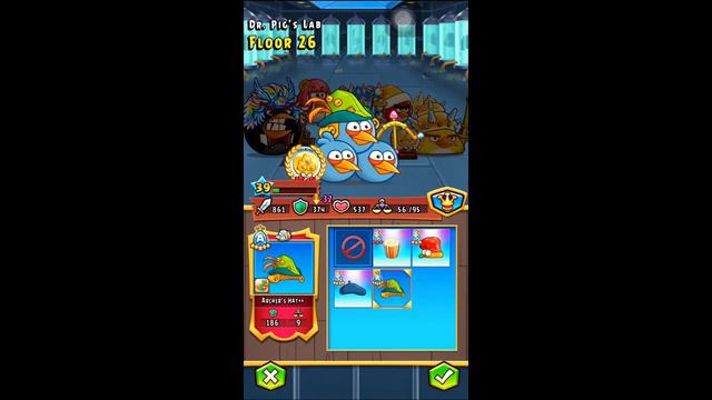 Angry Birds Fight! - DR.Pig's Lab Floor 26 - EP26 смотреть онлайн