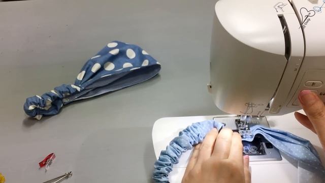 DIY hair bands/Headband making tutorial/머리띠만들기/반다나만들기/패브릭 머리고무줄 смотреть онлайн