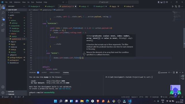 ?Add to cart Project Part-5 ( React , Redux , Material UI , React-Bootstrap ) @codefamily ? смотреть онлайн