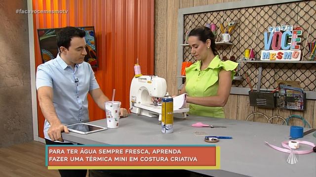 Vamos aprender a fazer uma mini bolsa térmica em costura criativa? смотреть онлайн