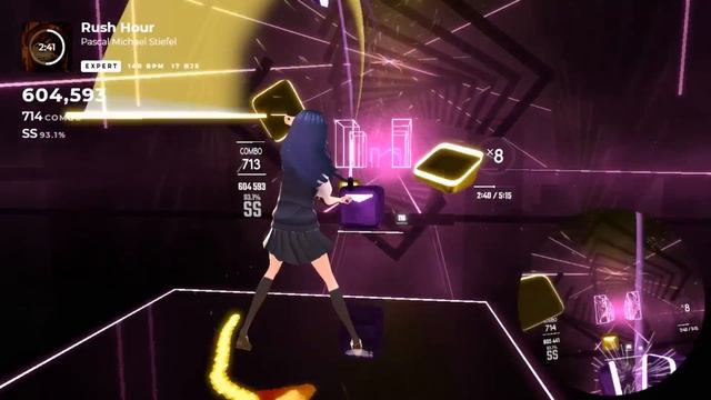 [Beat Saber] Rush Hour - A Hat in Time: Nyakuza Metro (EXPERT) смотреть онлайн