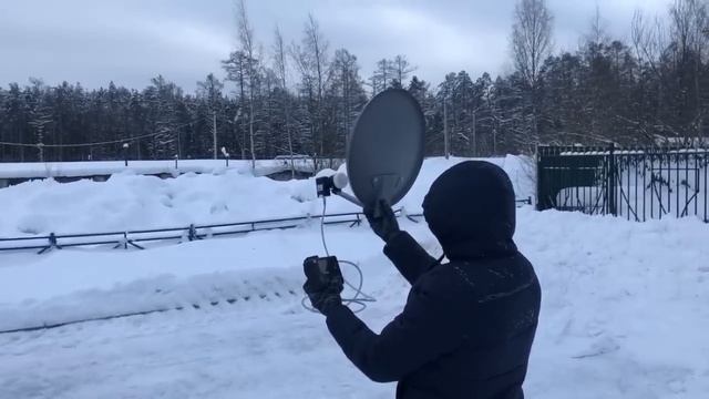 Безумно крутая!!! Карманная тарелка? Складная спутниковая антенна! смотреть онлайн