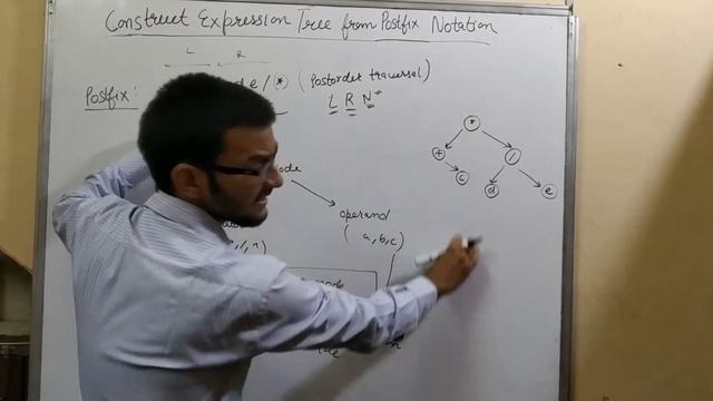 13.c) Construct Expression Tree from postfix notation смотреть онлайн