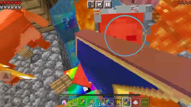 Minecraft выживание Скай блок из Лаки блоков из радужных Лаки блоков смотреть онлайн