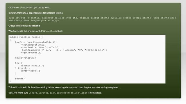 Laravel Dusk error: Failed to connect to localhost port 9515: Connection refused смотреть онлайн