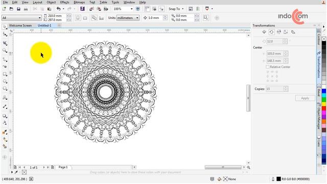 Memanfaatkan Font Sebagai Ornament di CorelDRAW смотреть онлайн