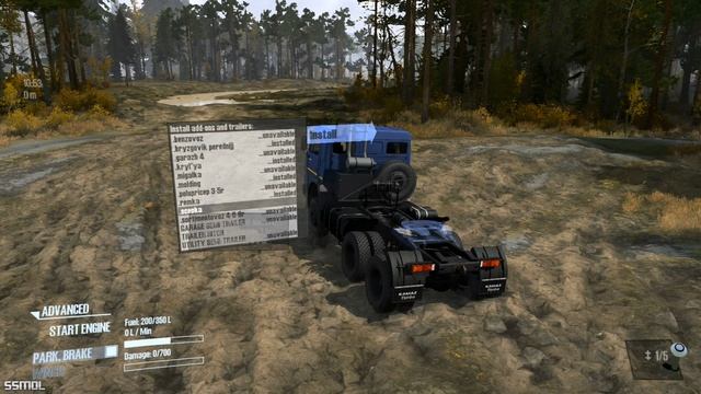 КамАЗ-65225 Yaaz-21g КамАЗ-54115 ZiKZ-605R  для Spintires: MudRunner