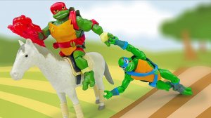 Новые игры для мальчиков - Супер Черепашки Ниндзя в Деревне! – Онлайн видео с героями сериала