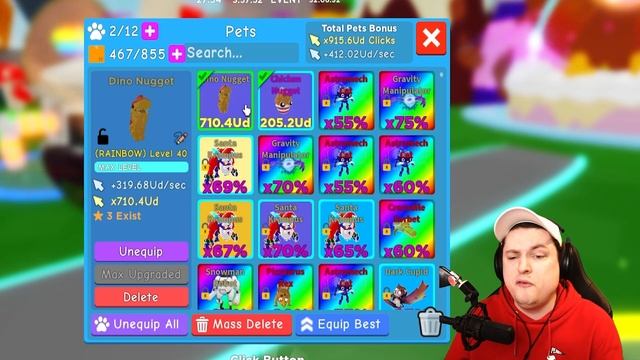 SECRET LUCKY PEPPERONI DRAGON PET CODES IN ROBLOX CLICKER SIMULATOR смотреть онлайн