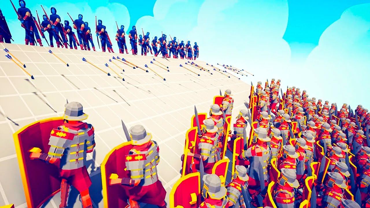 100x ROMAN WARRIOR vs ALL RANGED UNITS | TABS - Totally Accurate Battle Simulator смотреть онлайн