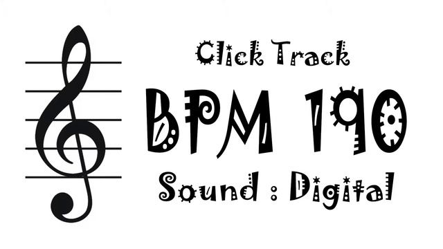 【BPM 190】Digital - Click Track Metronome смотреть онлайн