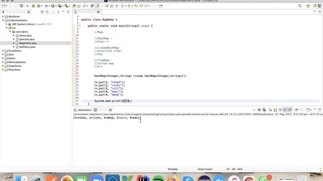 Map#Core Java#LinkedHashMap#TreeMap смотреть онлайн