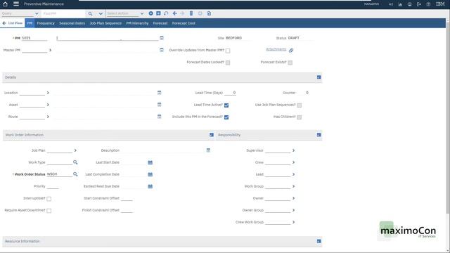 [IBM MAXIMO] How to: Maintenance Routes on PMs creating Work Orders смотреть онлайн