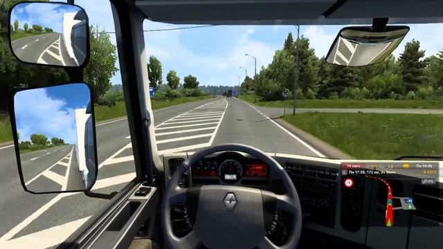 СУПЕР ГРАФОН! ИЗ ПИТЕРА В ПСКОВ НА РЕНО #1 (Euro Truck sim 2) смотреть онлайн