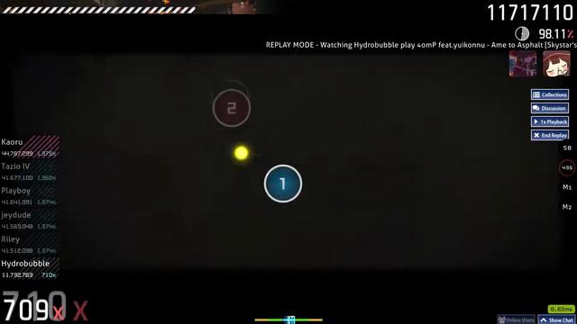 [osu!] 40mp ft. yuikonnu - Ame to Asphalt (Skystar's Extra) HDHR FC?! 6.5* смотреть онлайн