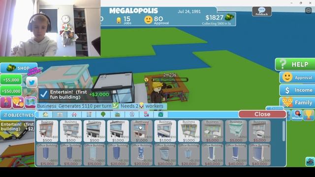 Playing Roblox Tiny Town Tycoon смотреть онлайн