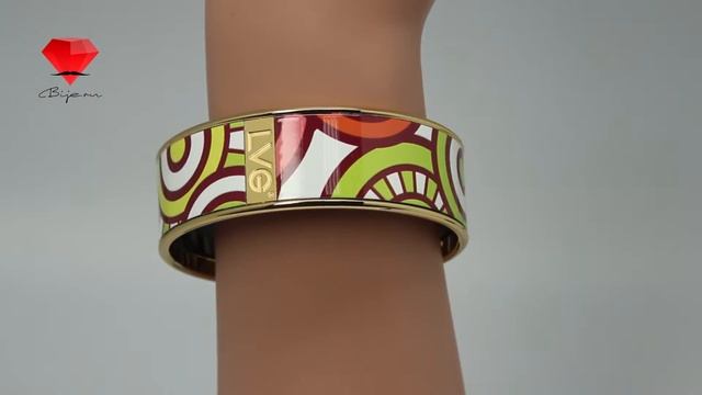 Bije.ru: Оригинальный эмалевый браслет в стиле Frey Wille с золотой окантовкой Cyntian (Синтиан) смотреть онлайн