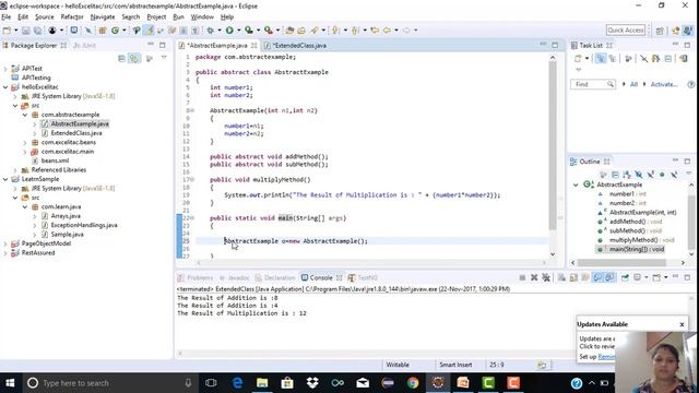 Abstract Class In Java смотреть онлайн