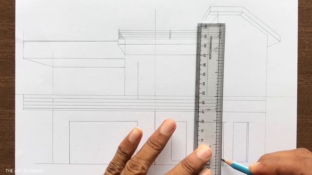 How to Draw a House in One-Point Perspective Step by Step смотреть онлайн